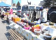 Продовольственная ярмарка возобновила свою работу на центральной площади