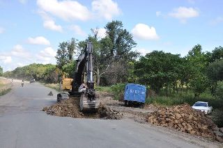 Работы по восстановлению дорожного полотна продолжаются в Уссурийске