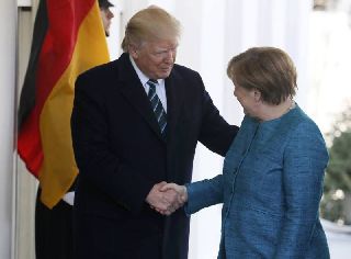 Трамп подсчитал, сколько раз он пожал руку Меркель