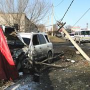 Страшная авария в Уссурийске чудом обошлась без жертв (2 фотографии)