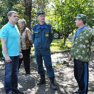 Евгений Корж побывал в селах, наиболее пострадавших от паводка