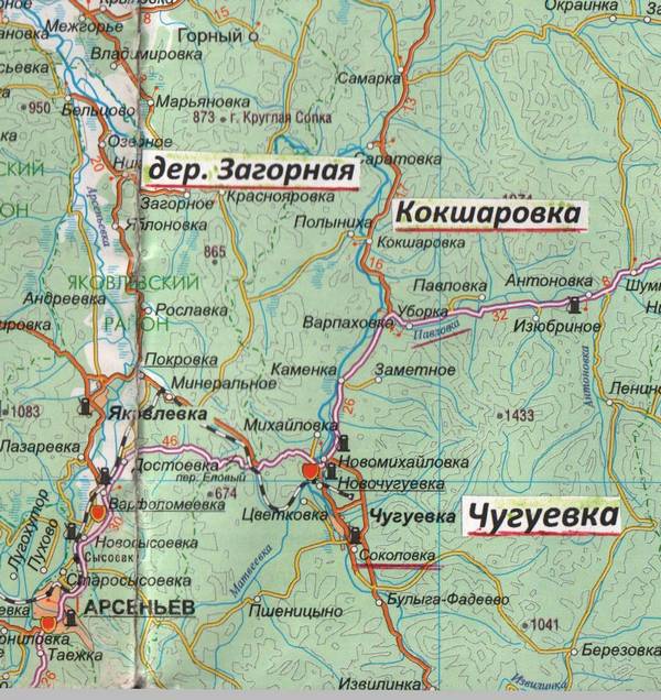 Карта Кокшаровка