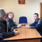 Начальник отдела надзорной деятельности УГО встретился с атаманом казачьего общества