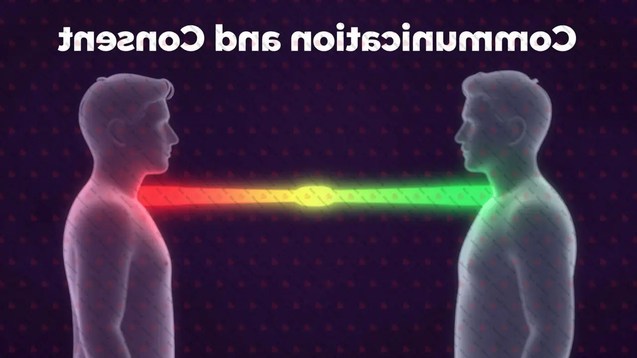 Стилизованное изображение системы светофора для обозначения согласия и комфорта между партнерами